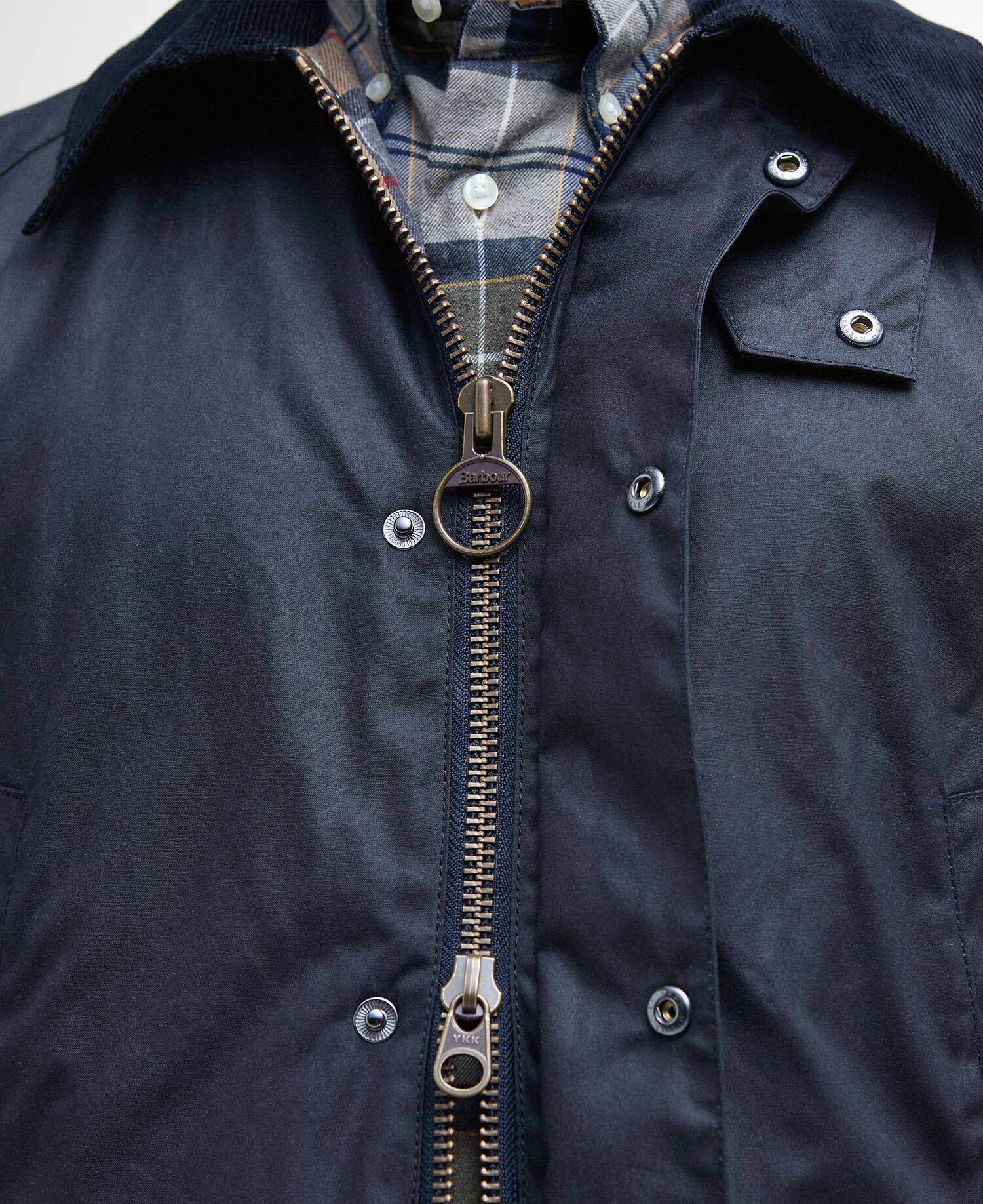 Ashby Waxed Jacket Classic Navy image number 5