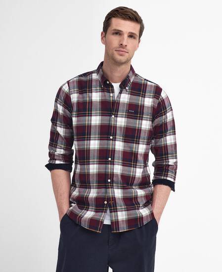 Crossfell Tailored Long-Sleeved Shirt Merlot