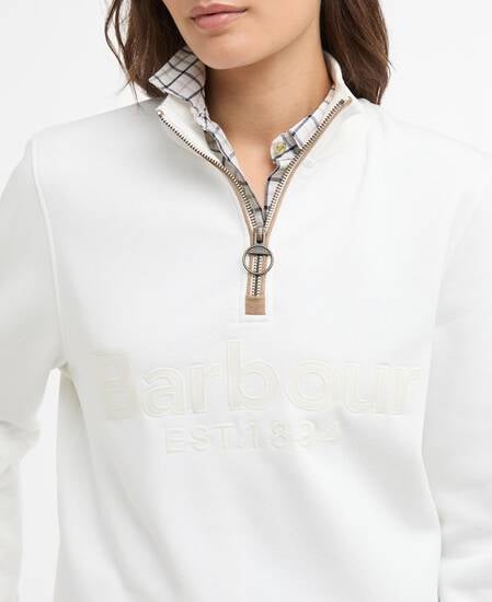 Cynthia Quarter-Zip Jumper Cloud