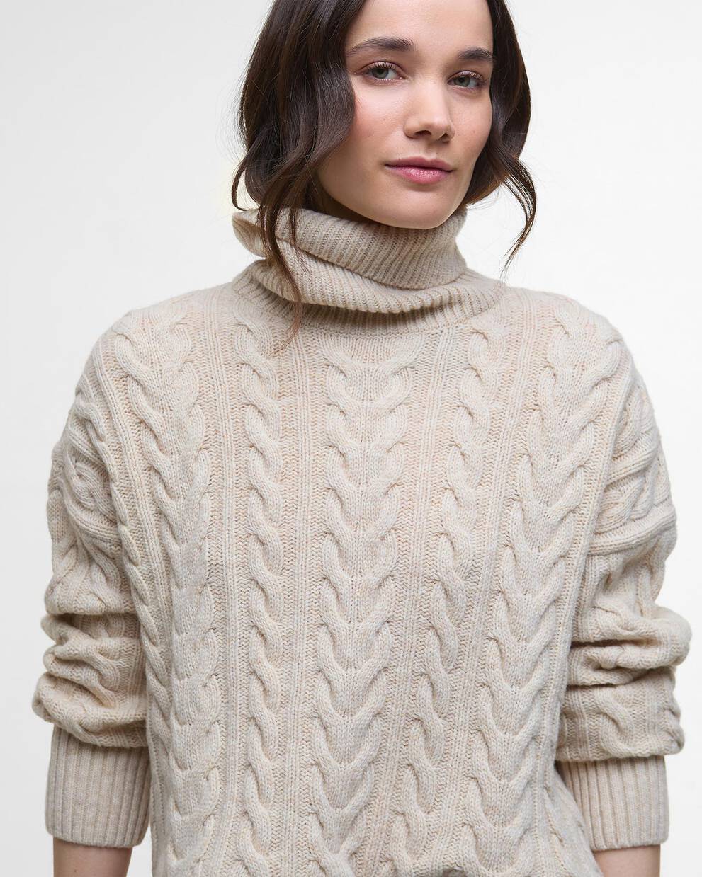 Maglione Embleton a collo alto con risvolto