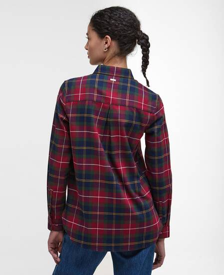 Camicia Glades in tartan dalla vestibilità rilassata Winterberry Tartan