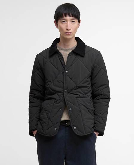 Modified Short Liddesdale Quilted Jacket Black