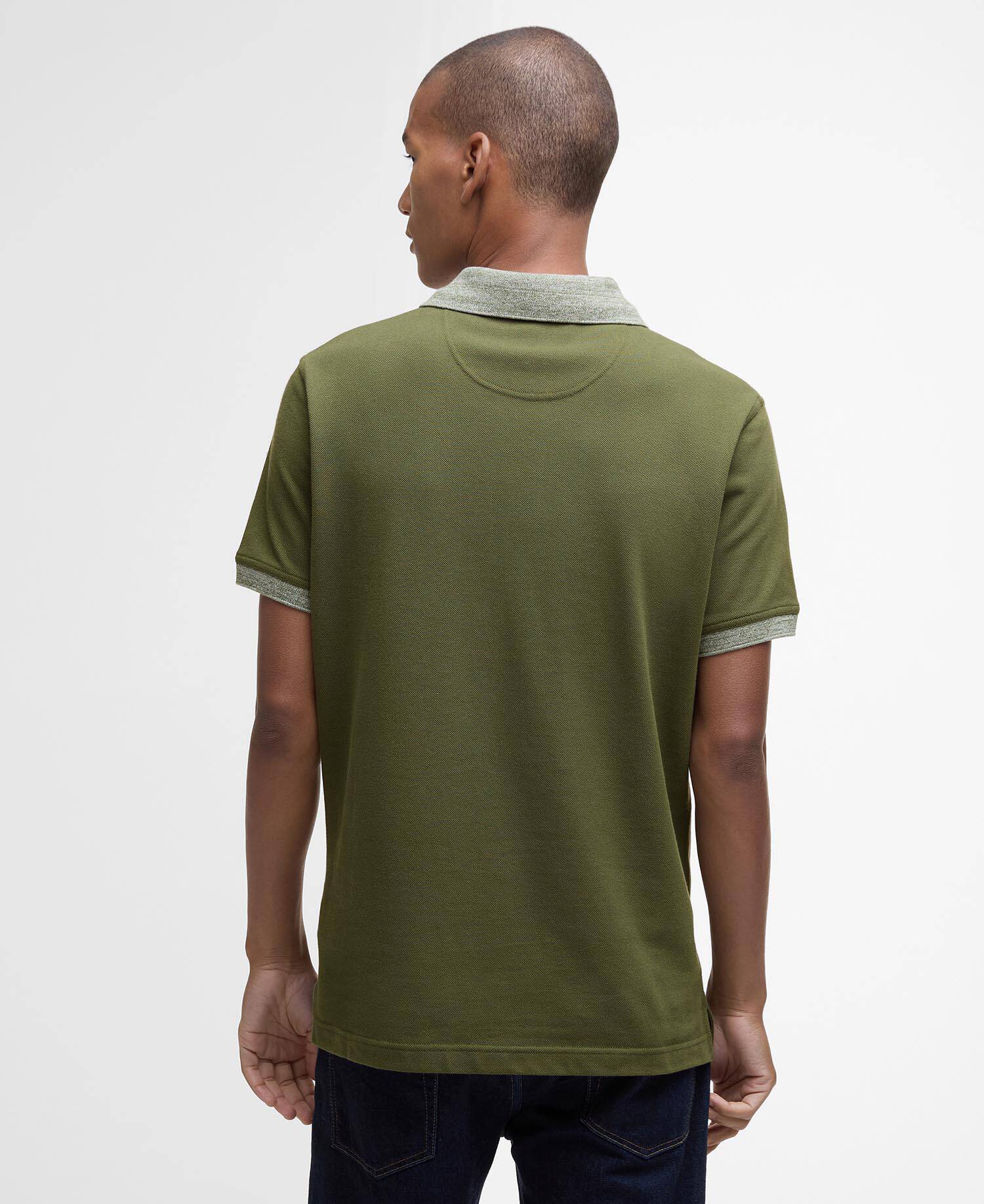 Marlton Tailored Short-Sleeved Polo Shirt Winter Moss image number 2