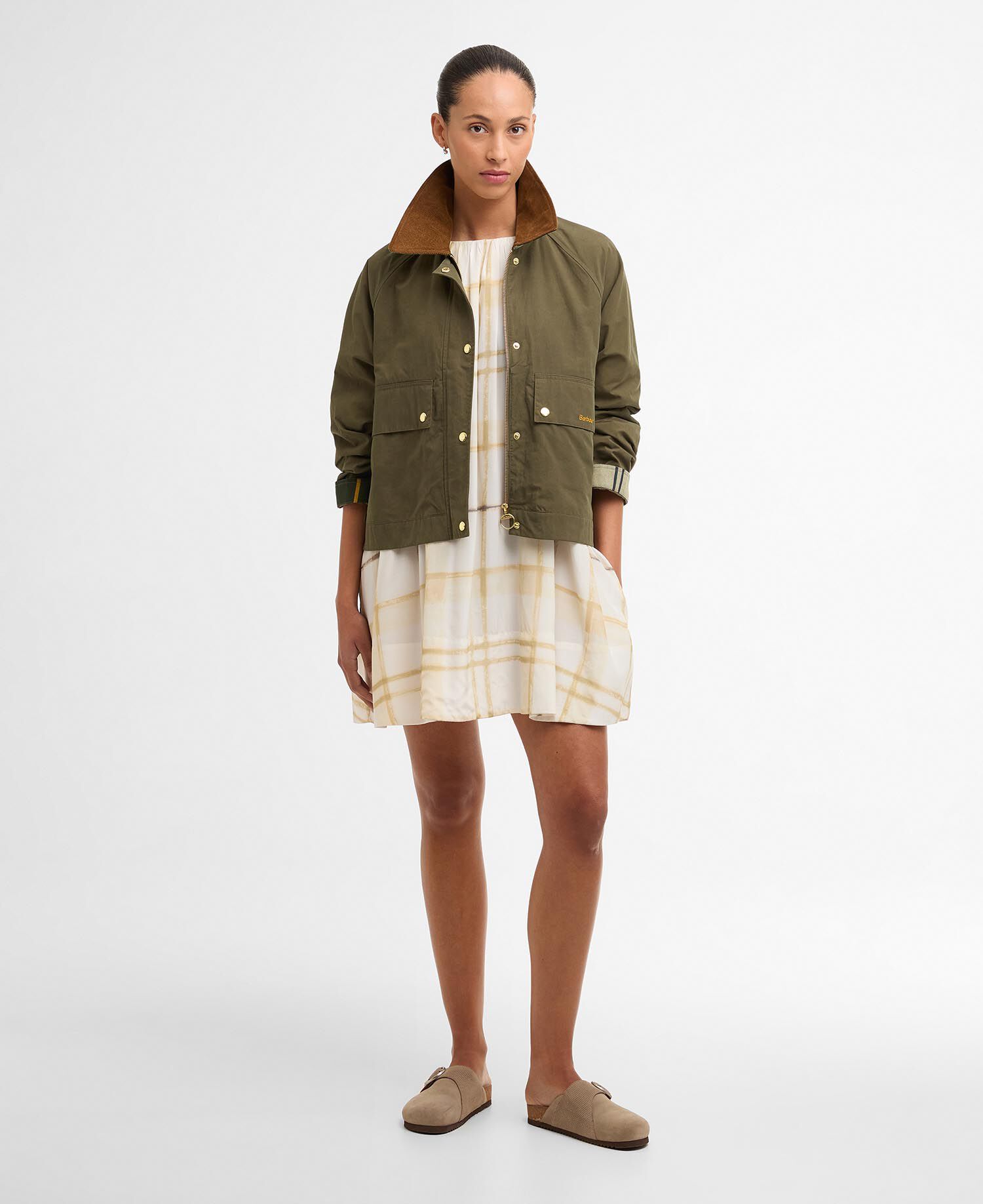 Catlin Mini Dress Jasmine Painted Check