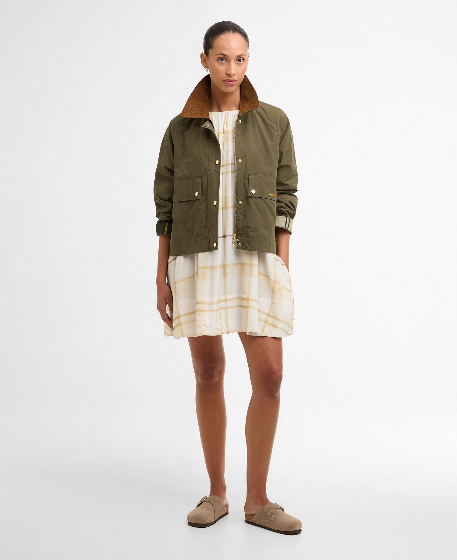 Catlin Mini Dress Jasmine Painted Check image number 1