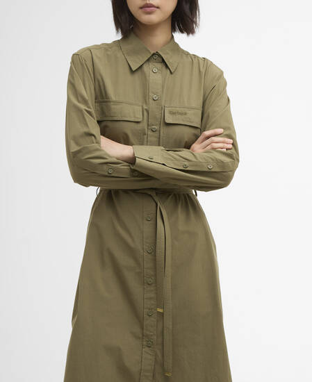 Rowane Midi Dress Burnt Olive