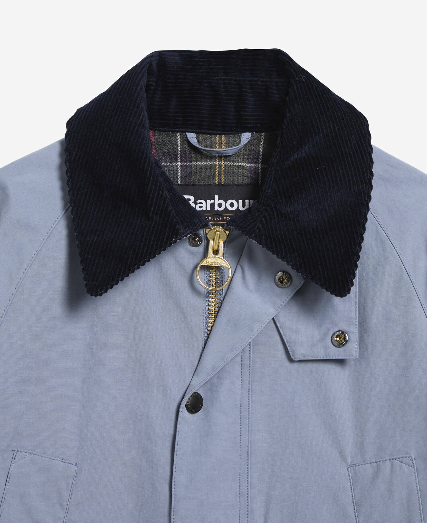 Peached Oversized Bedale Casual Jacket Washed Blue image number 9