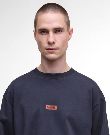 Lever Long-Sleeved T-Shirt Dark Navy
