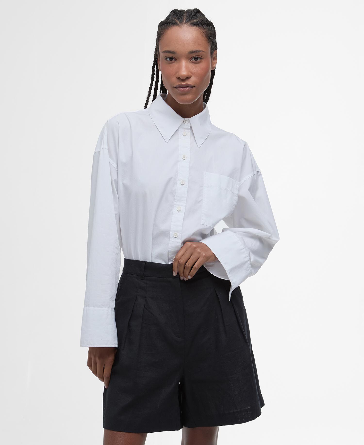Angela Long-Sleeved Shirt Classic White