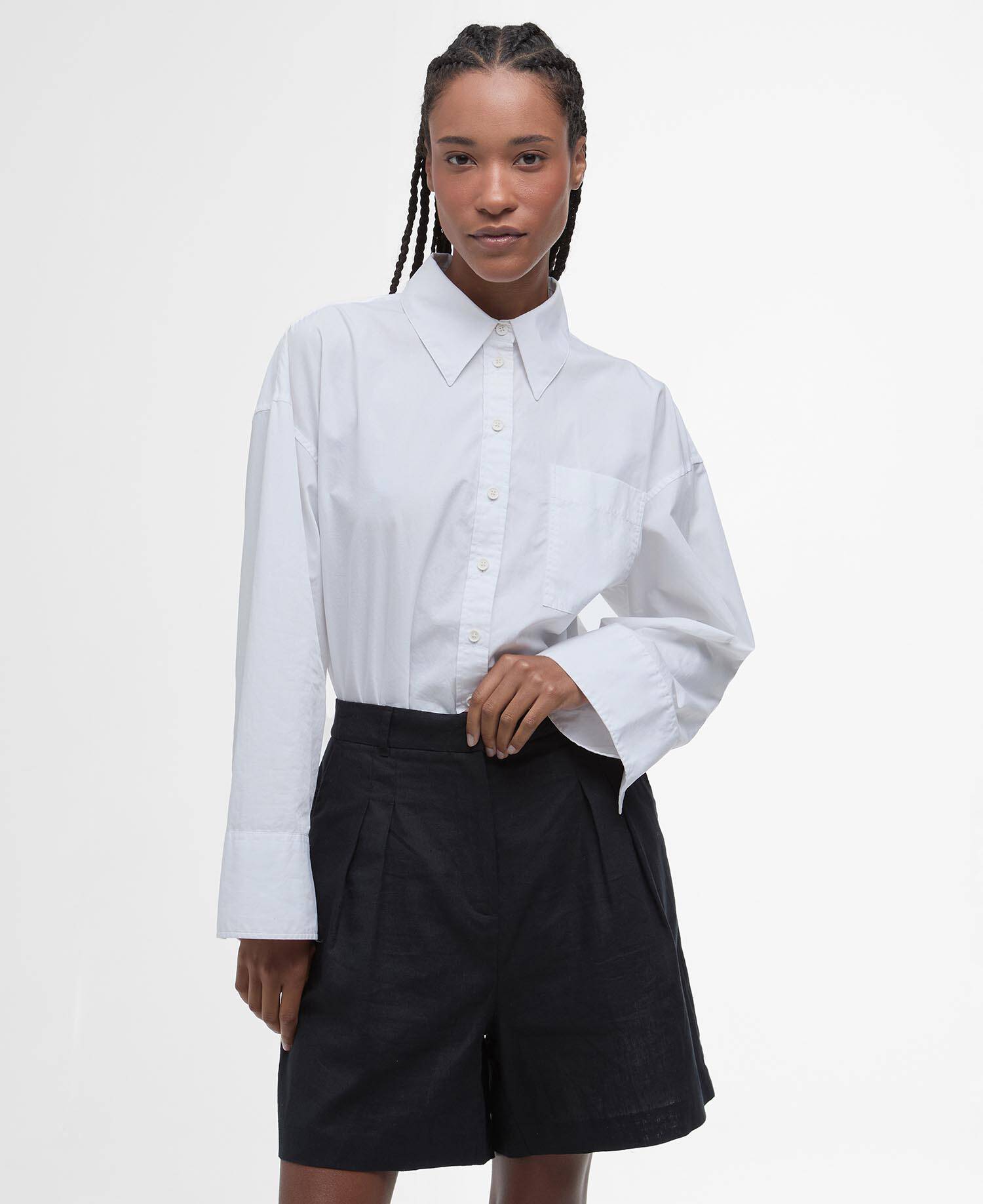 Angela Long-Sleeved Shirt Classic White image number 0