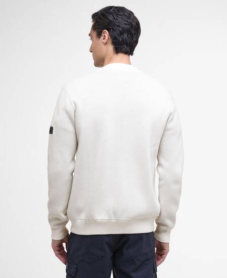Patrick Bomber Zip Through Cardigan Whisper White