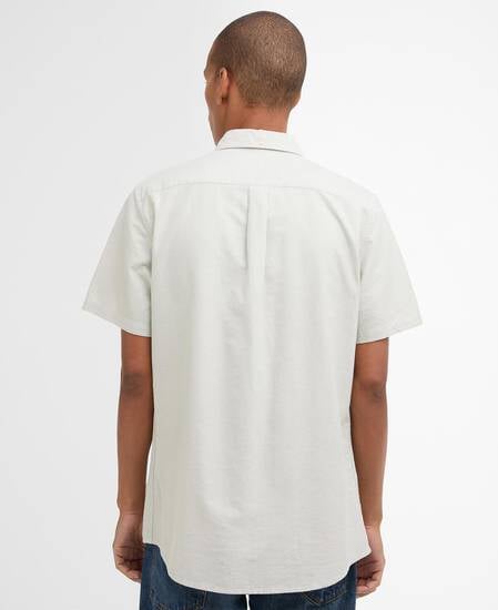 Oxtown Oxford Tailored Short-Sleeved Shirt Sea Green