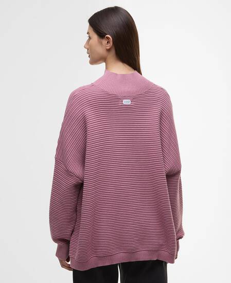 Pullover Kaia Funnel-Neck Raspberry