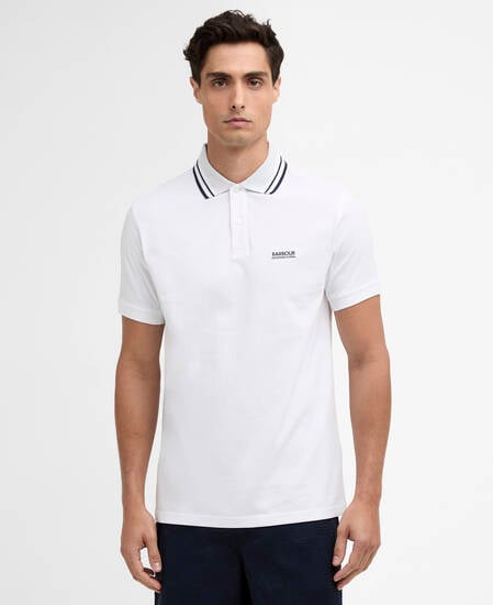 Burnwood Tipped Polo Shirt White