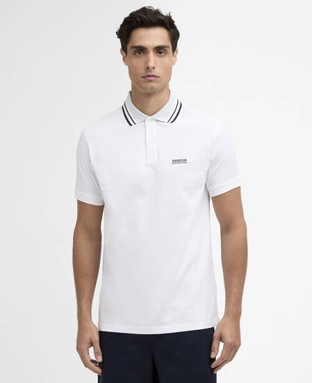 Burnwood Tipped Polo Shirt White