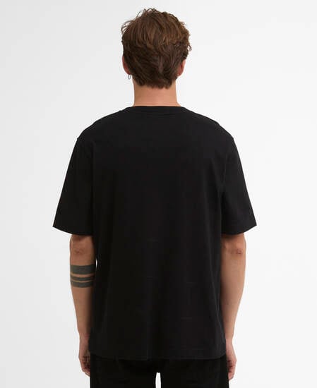 T-Shirt Cowl Motorbike Graphic Black