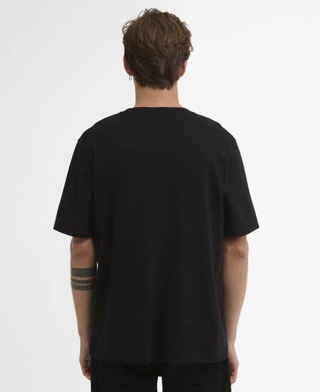 T-Shirt Cowl Motorbike Graphic Black