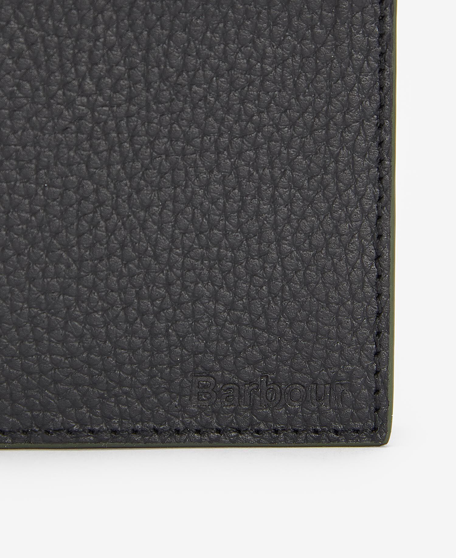 Grain Leather Billfold Wallet Classic Black