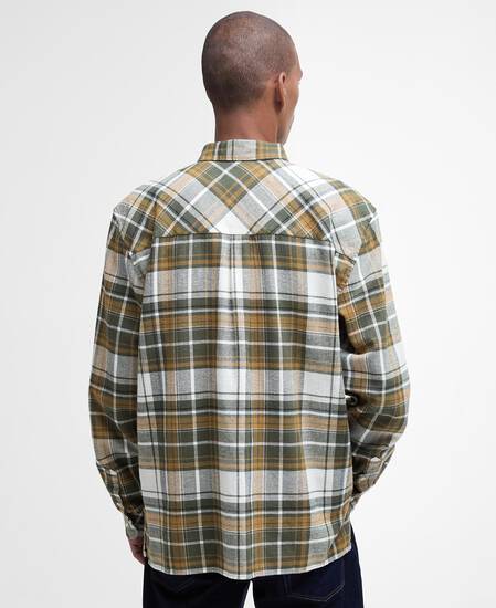 Malham Checked Relaxed Shirt Bronze