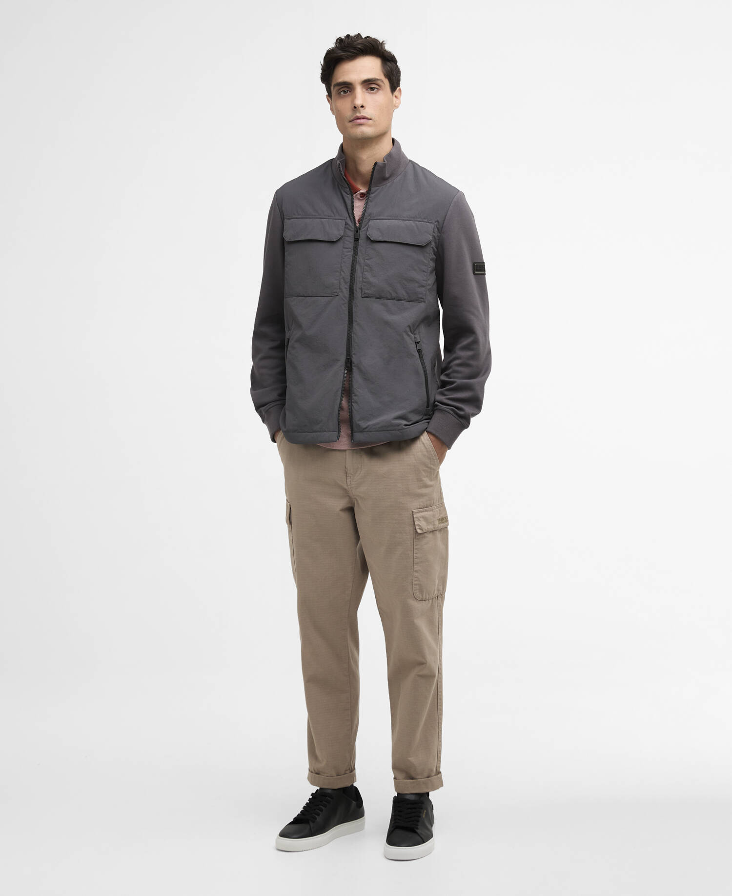 Ethan Quilted Sweatshirt Charcoal image number 1