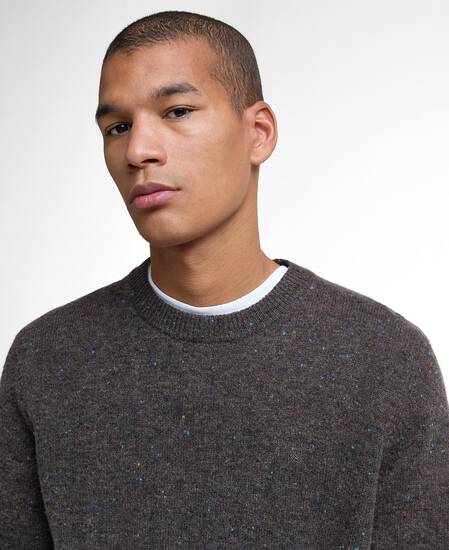 Tainsbury Crew Neck Jumper Dark Oak