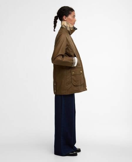 Wachsjacke Modern Beadnell Sand/Dress/Heather Mist