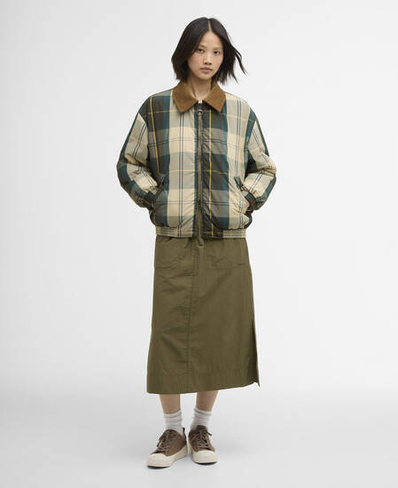 Maureen Reversible Casual Jacket Burnt Olive/Ancient