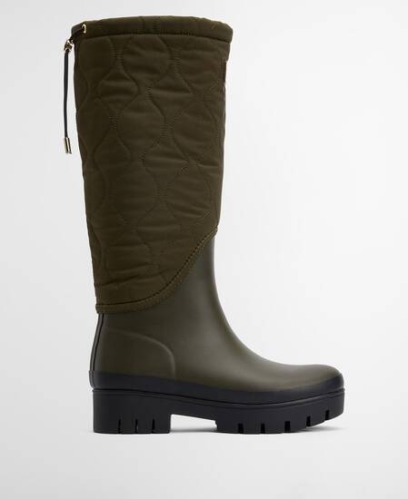 Gummistiefel Marnie Quilted Olive/Black