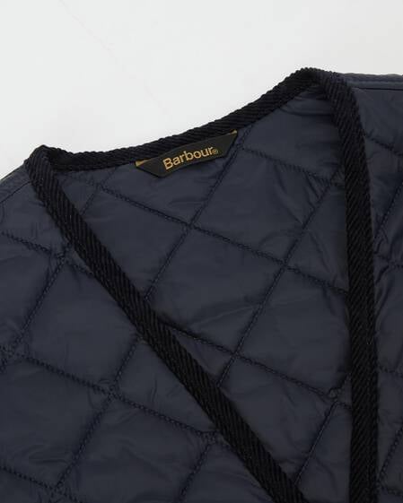 Modern Quilted Waistcoat Navy