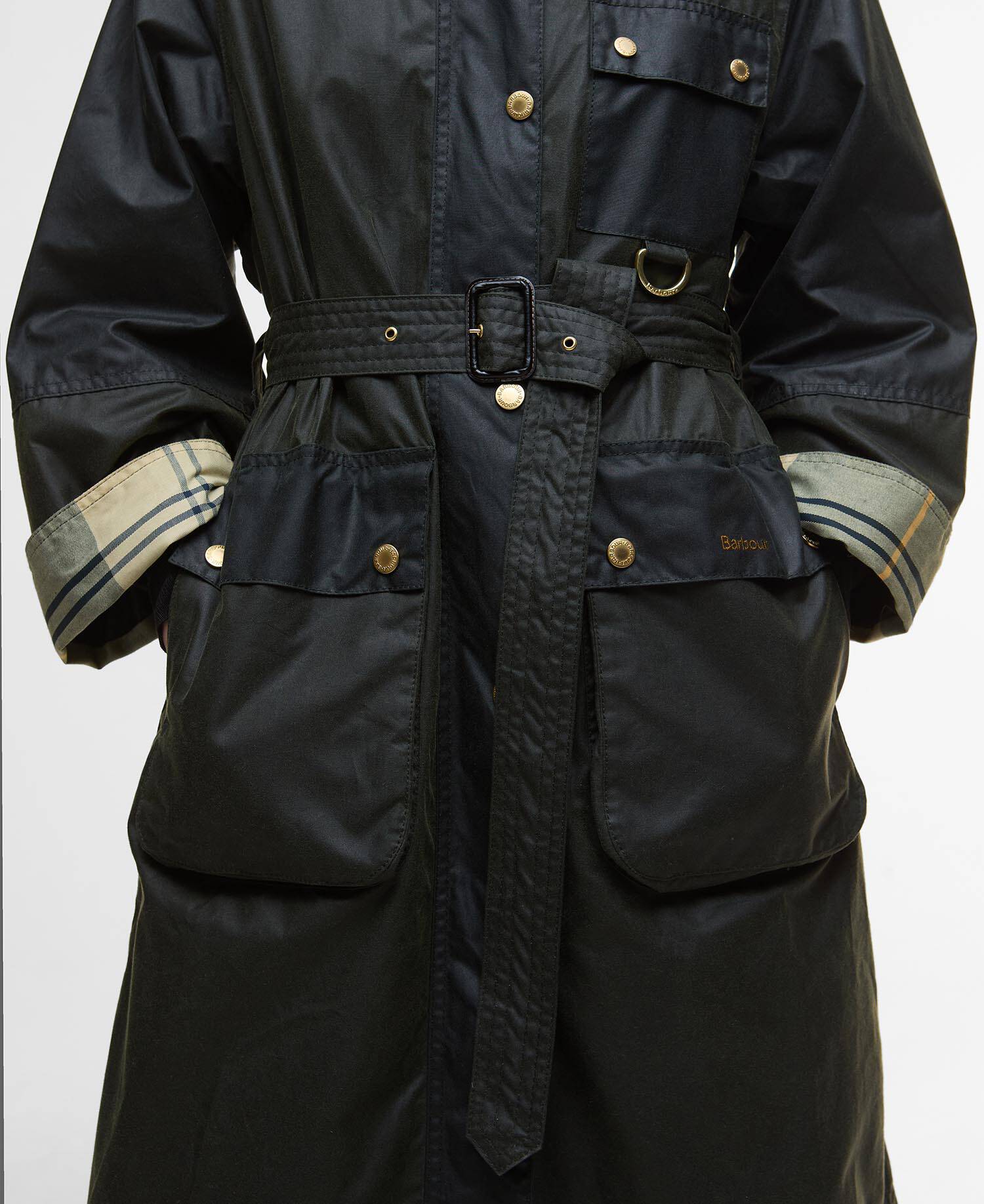 Milda Waxed Trench Coat image number 5