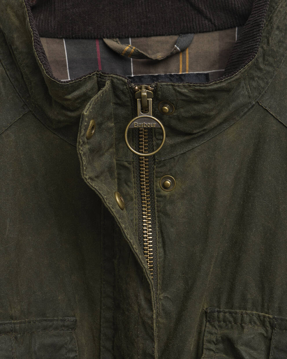 Barbour Re-Loved Defence Waxed Jacket - Size 18