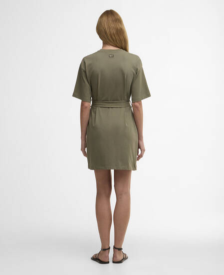 Uma Mini Dress Dusky Khaki