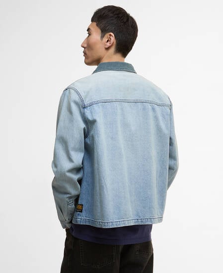 Overshirt in denim lavato Meteor Vintage
