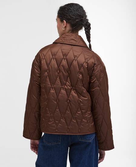 Giacca trapuntata Bernadette Vicuna/Hessian Tartan
