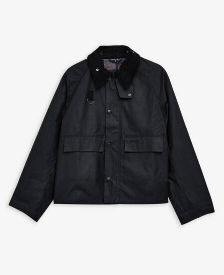 Modified Spey Waxed Jacket Black
