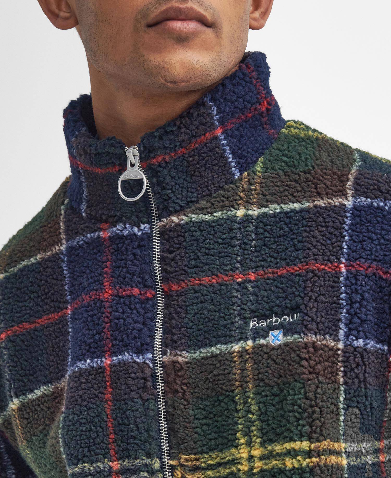 Pile sherpa con motivo tartan image number 4