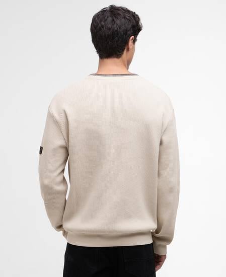 Maglione girocollo Callum con bordature Mist