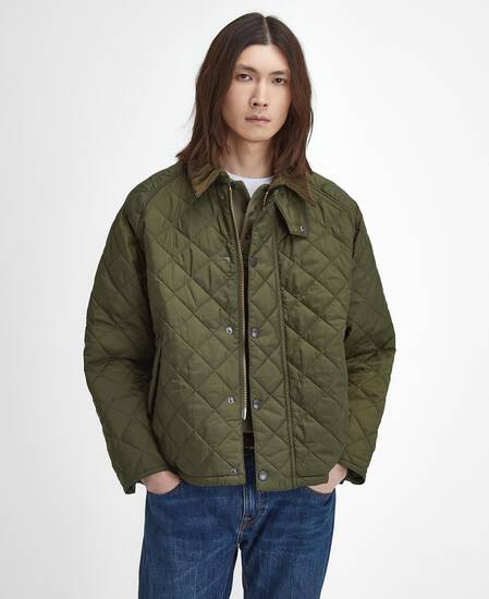 Oversized Transport Quilted Jacket Olive