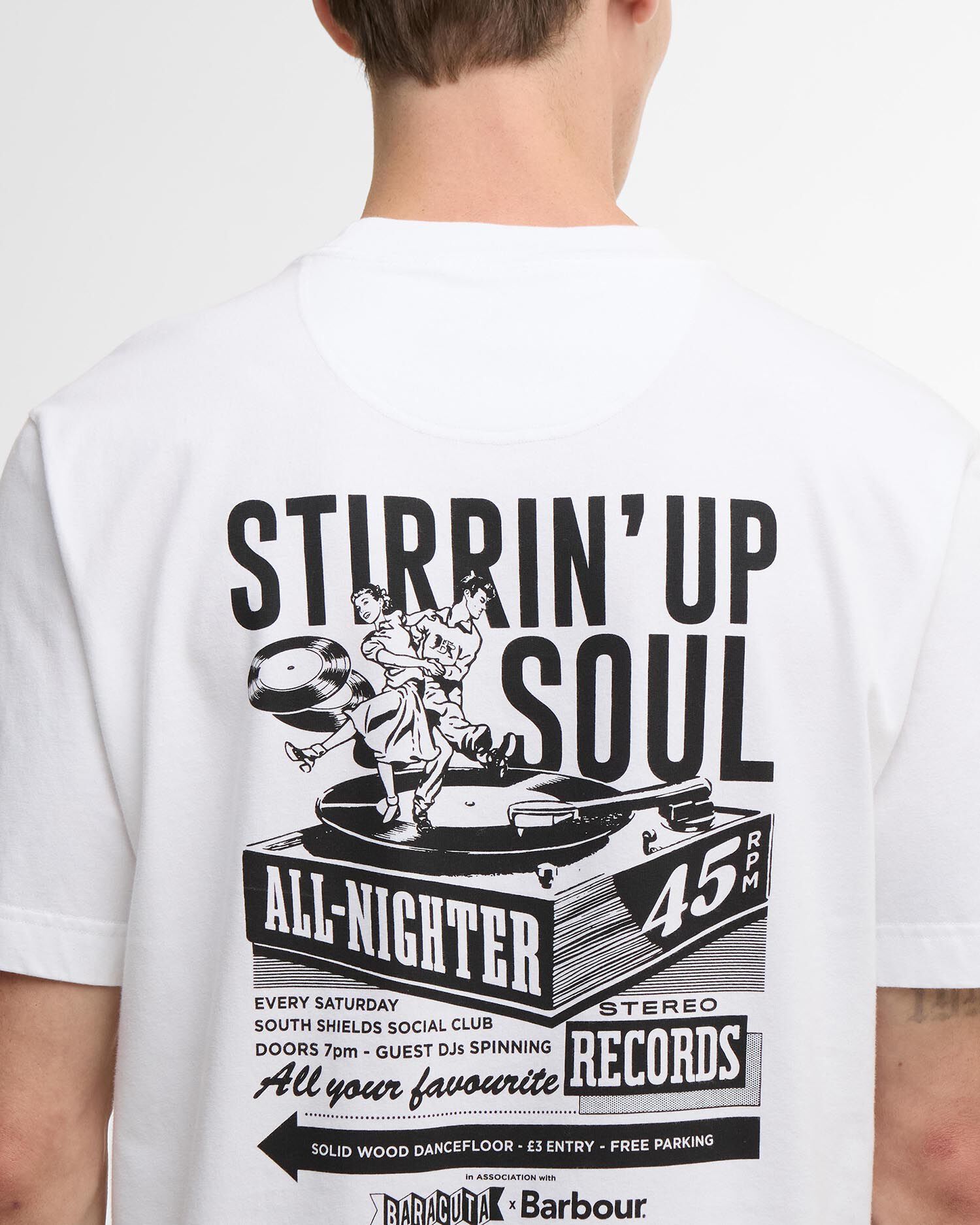 Barbour x Baracuta All Nighter Oversized T-Shirt White