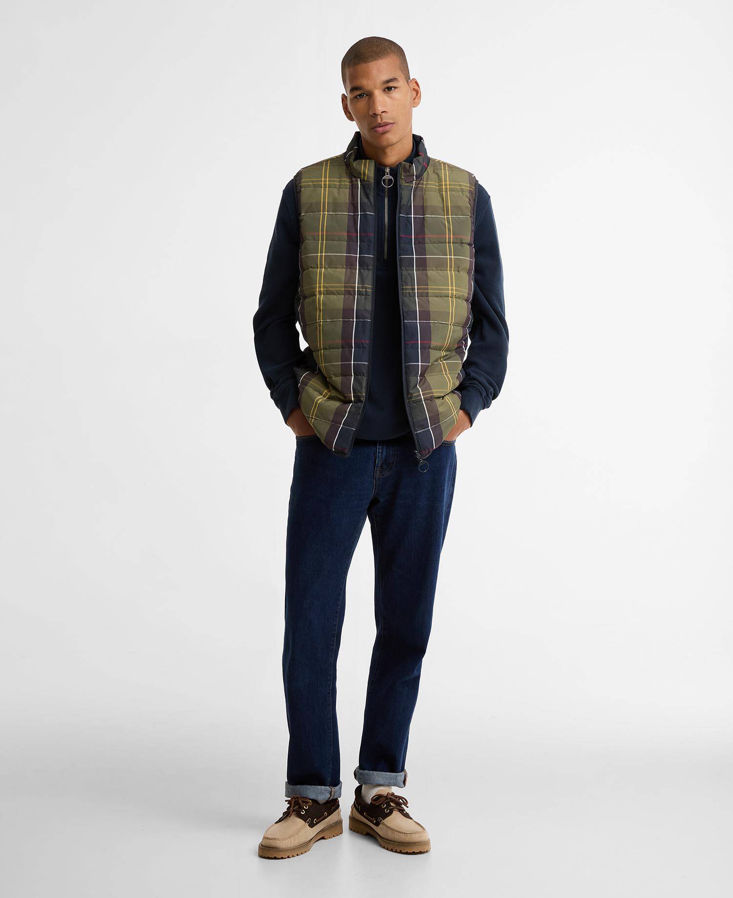 Reversible Tartan Puffer Gilet Classic Tartan image number 1