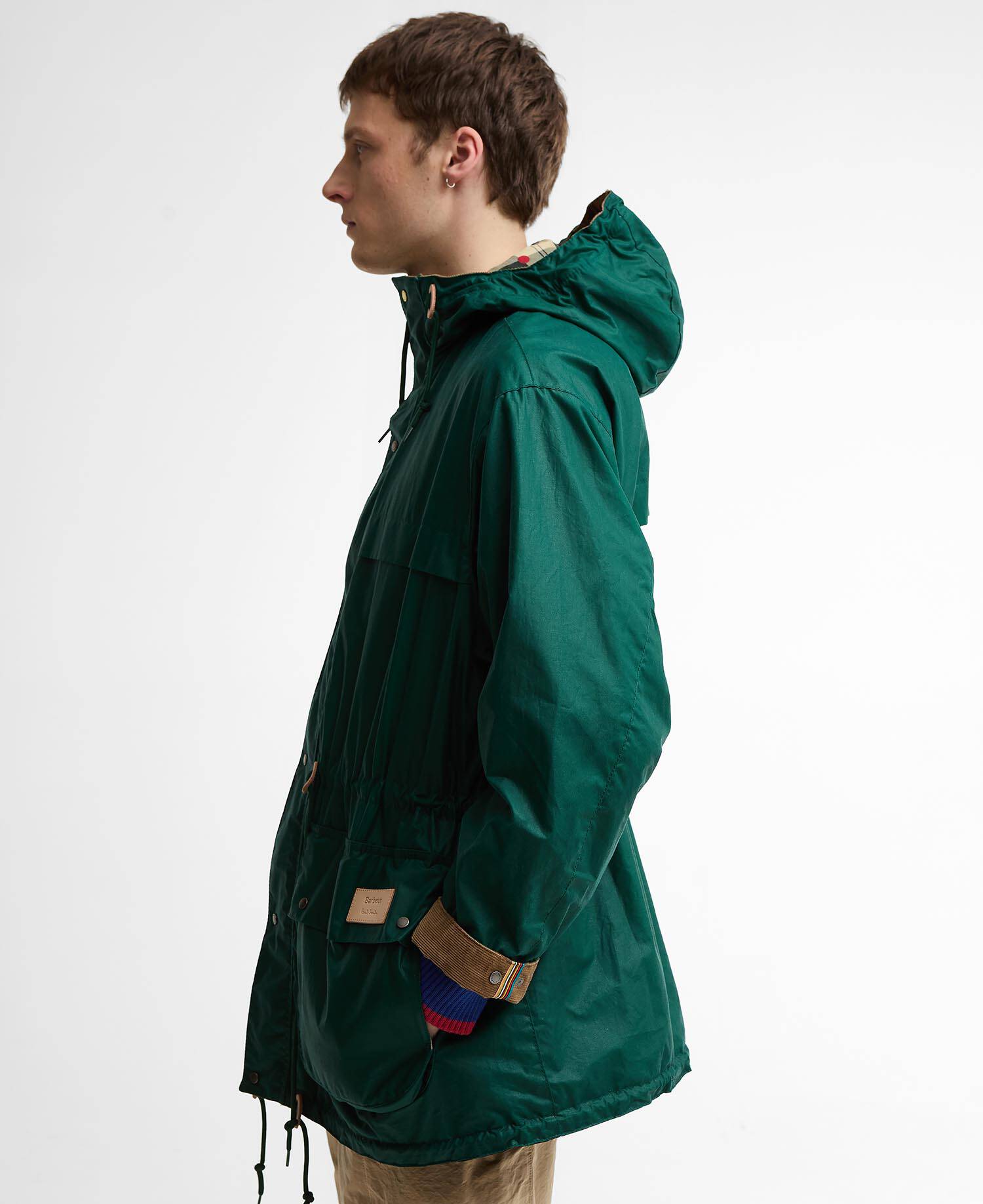 Giacca cerata Durham Paul Smith Loves Barbour Rich Green image number 5