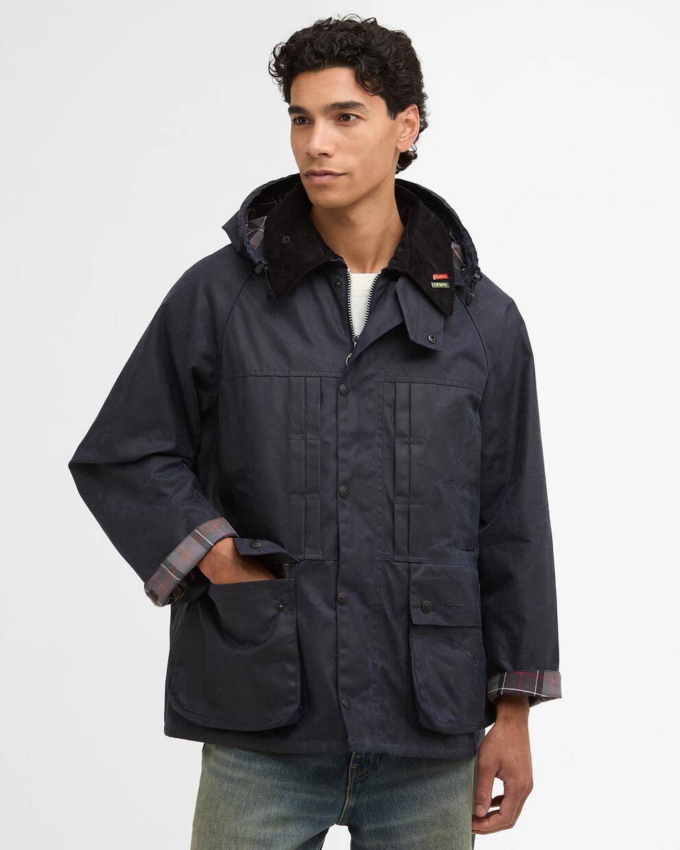 Barbour x Levi's Oversized Bedale Waxed Jacket