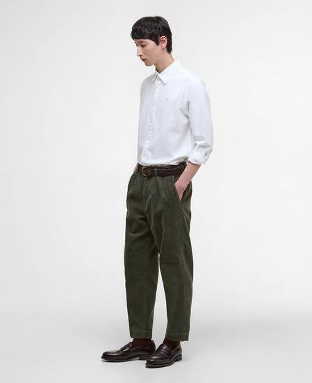 Pantaloni a coste sottili dalla vestibilità comoda Ted Sage