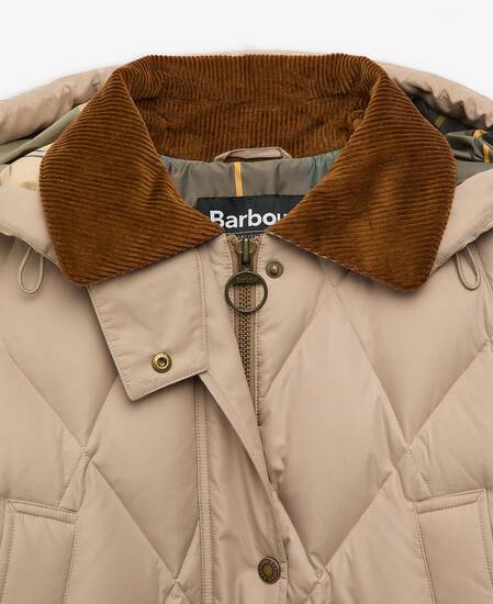 Longline Yasmin Down Puffer Jacket Light Trench