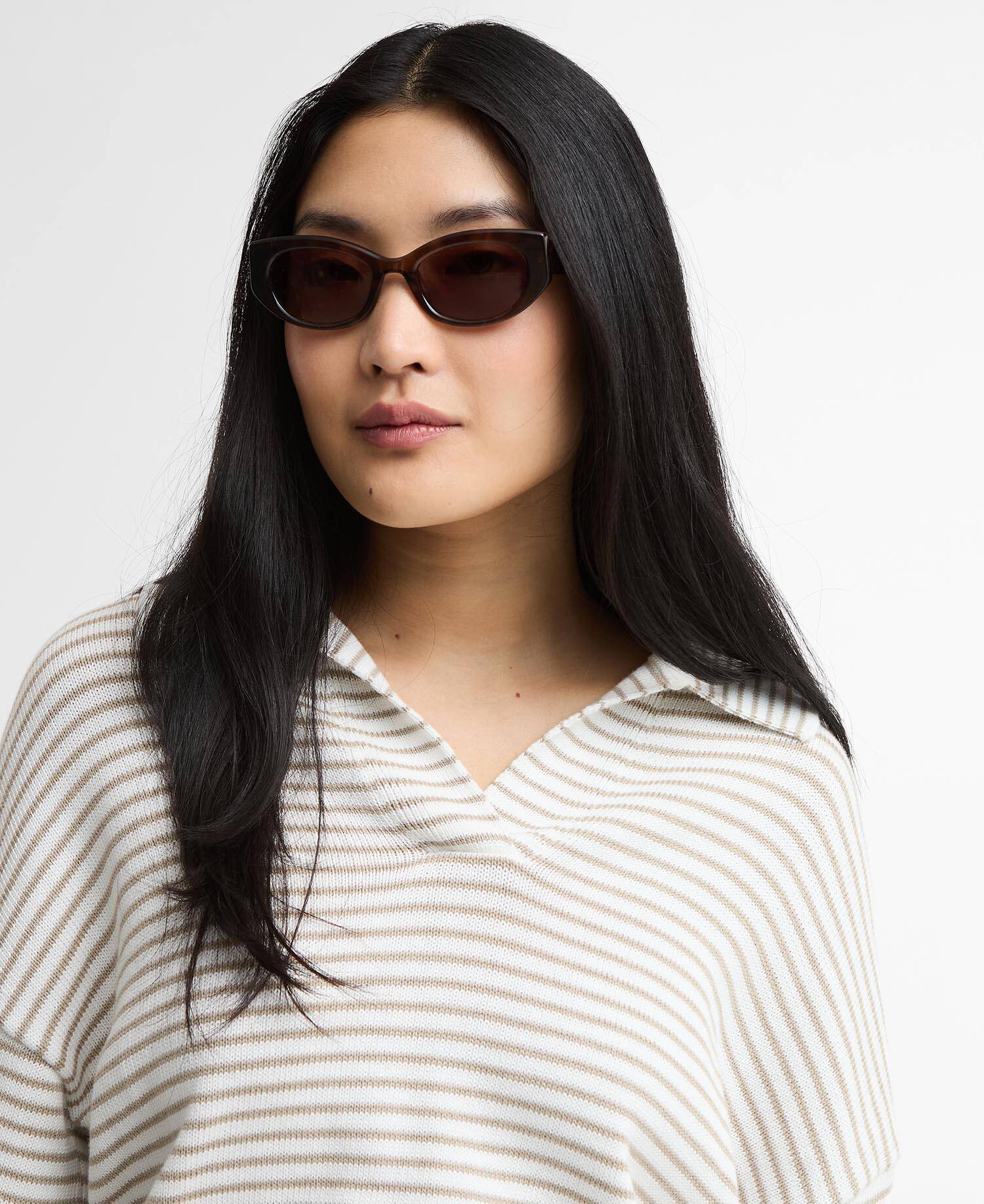 Christine Cateye Sunglasses Tortoise Shell image number 1