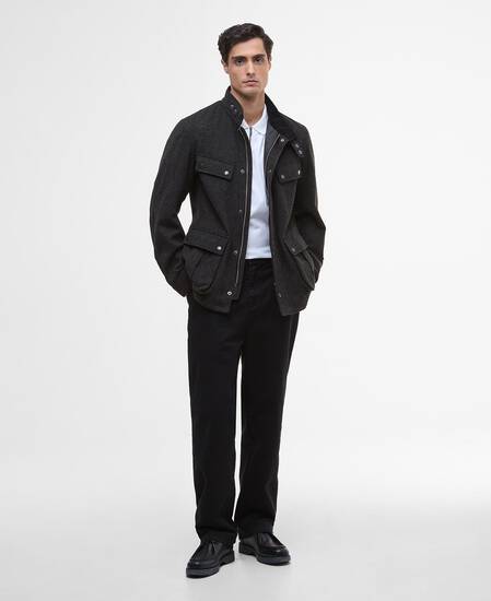 Duke Wool Jacket Charcoal Marl