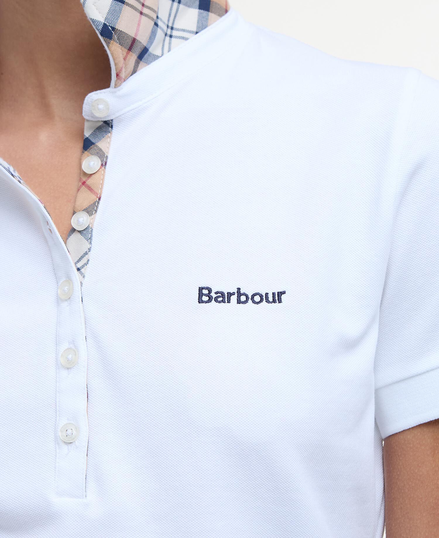 Portsdown Polo Shirt White/Hessian