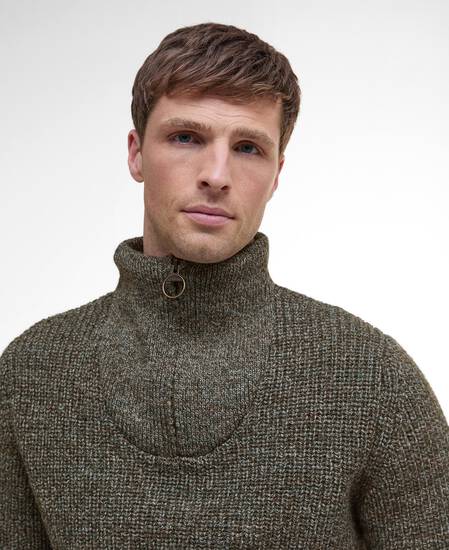 New Tyne Half-Zip Jumper Derby Tweed