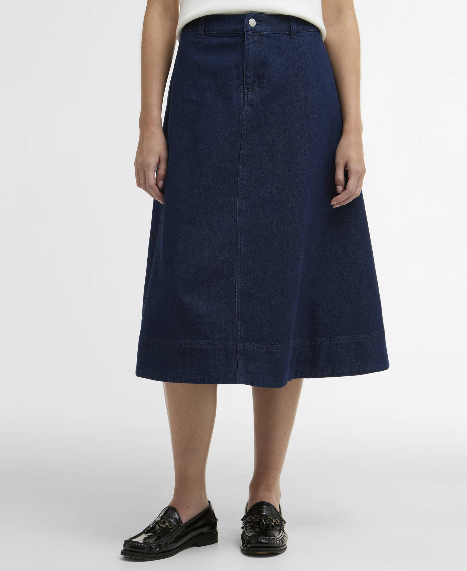 Gonna midi in denim Maia Rinse Wash image number 1