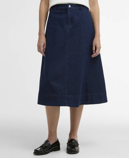Gonna midi in denim Maia Rinse Wash